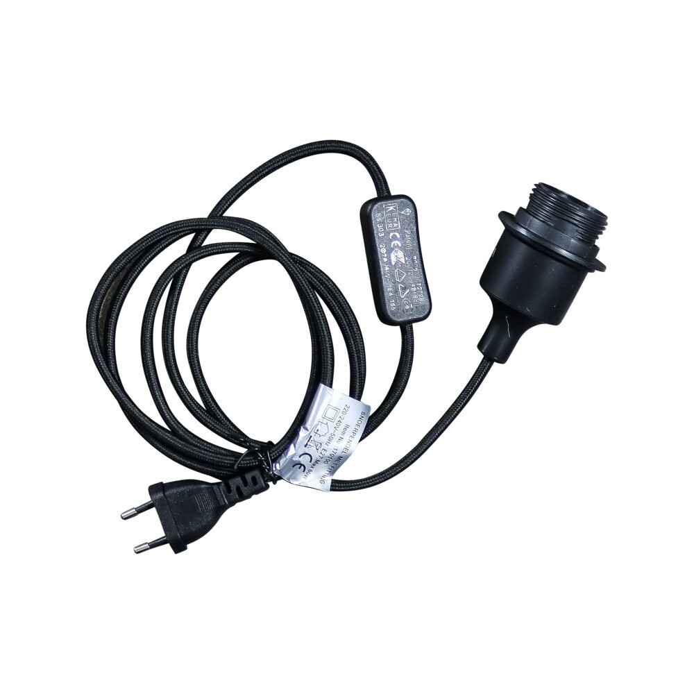 Lampe - Câble avec Interrupteur (noir)