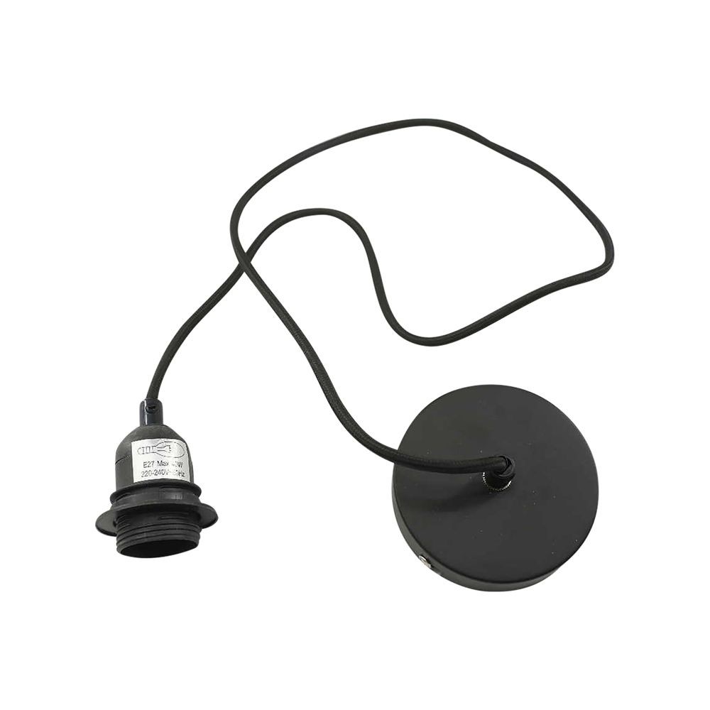 Lampe Suspension - Câble Noir