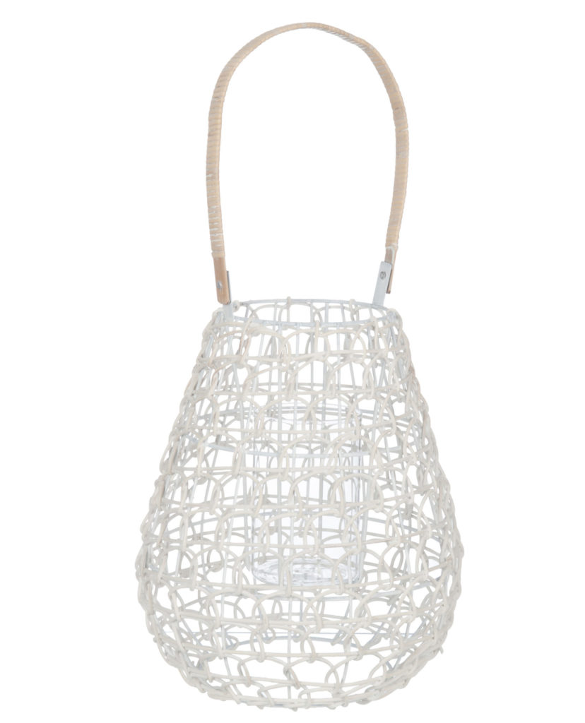 [47371] Lanterne « Grillage Blanc »