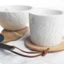 Tasse Blanche - Fleurs