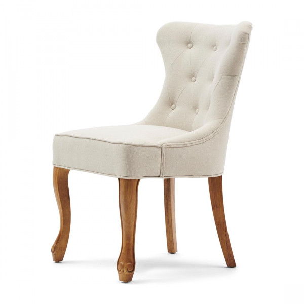 Chaise George Dining Chair Linen Flax
