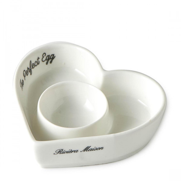 Coquetier blanc Coeur