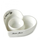 Coquetier blanc Coeur