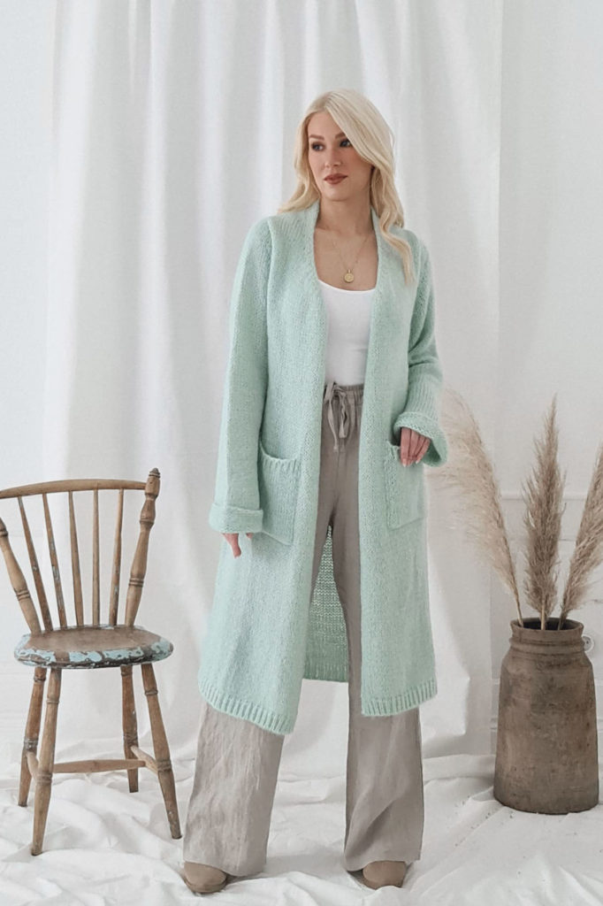 BYPIAS - Cardigan Marina (mint green) 50%