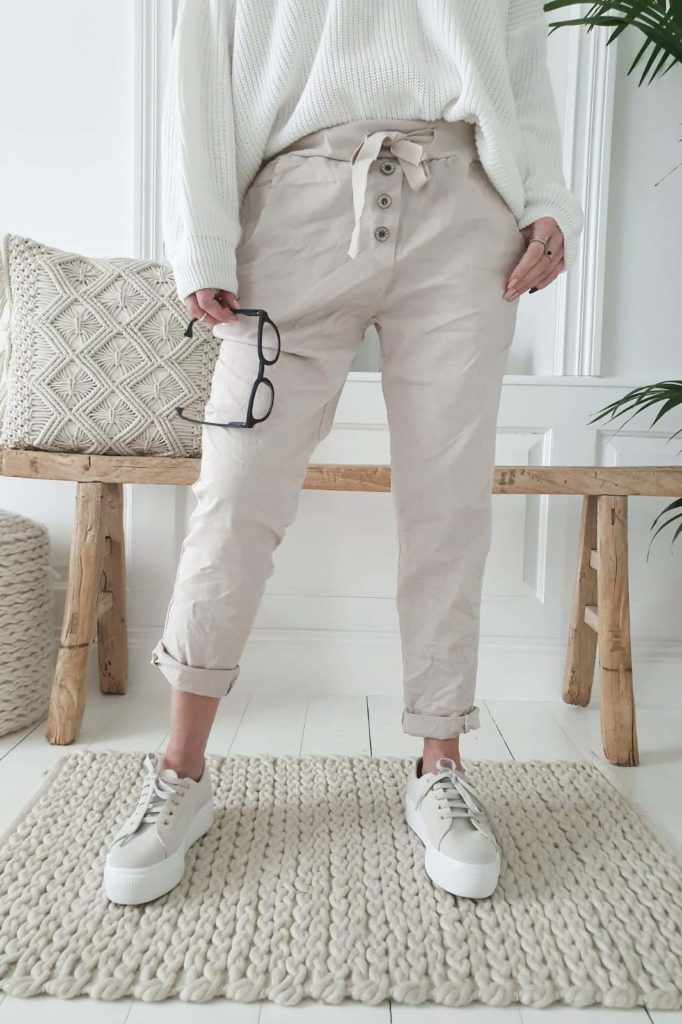 BYPIAS - Pantalon Lisa (beige)