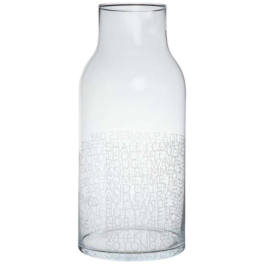 Vase « Bouteille Lettres »