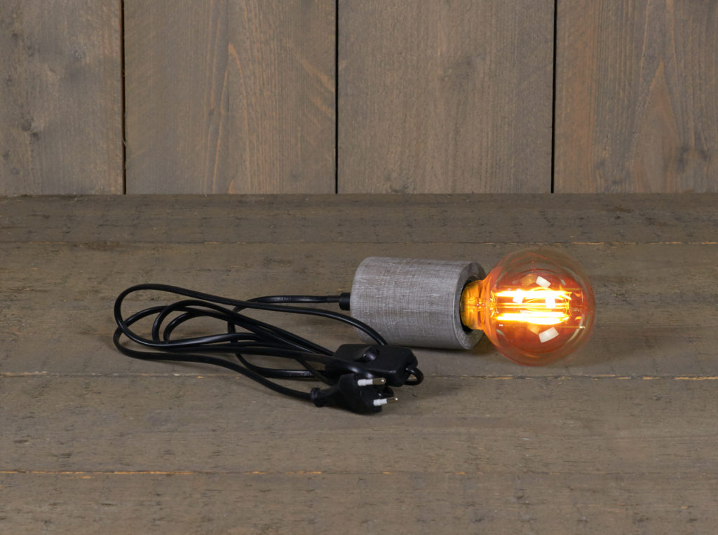 Lampe - Câble Douille Bois