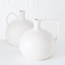 Vase blanc Makram