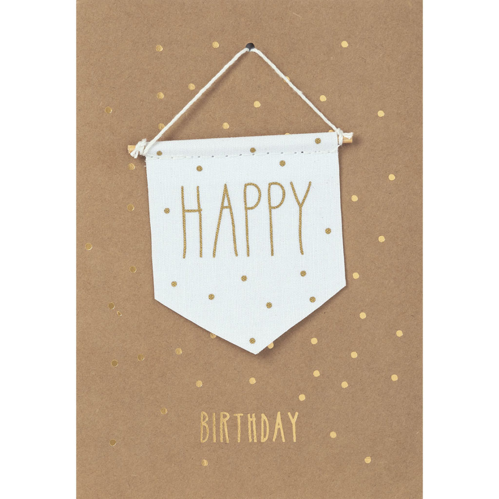 Carte de voeux - Happy Birthday Drapeau