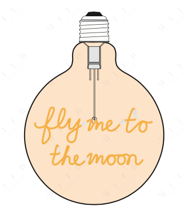 Ampoule Elio - Fly Me To The Moon (ambrée, à suspendre)