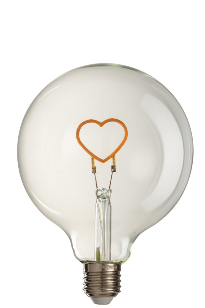 Ampoule Led - Coeur (transparent)