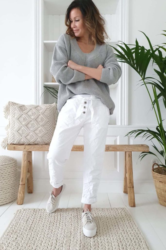 BYPIAS -  Pantalon Lisa (white)