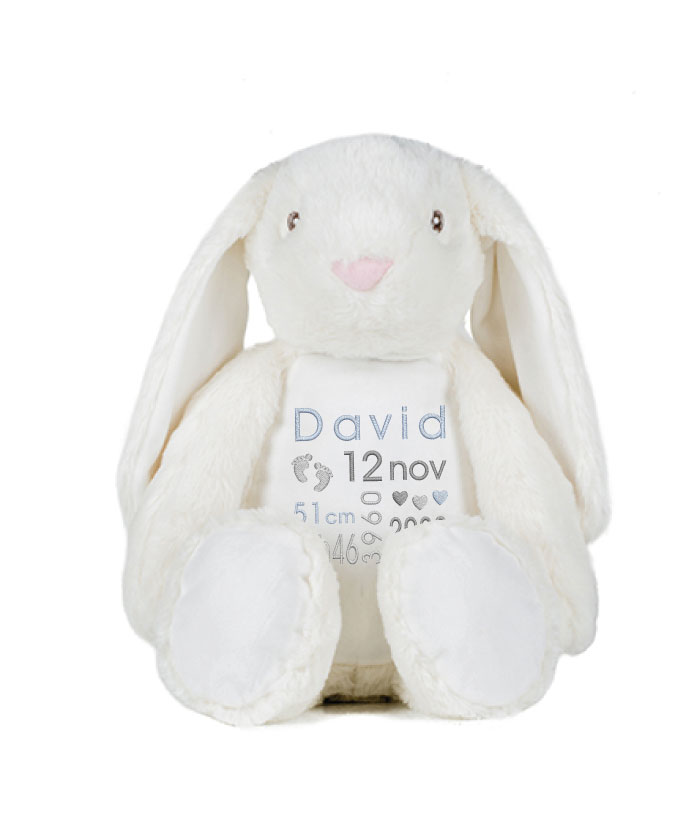 Peluche personnalisable Lapin blanc