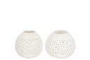 Photophore - Noix de Coco Blanche