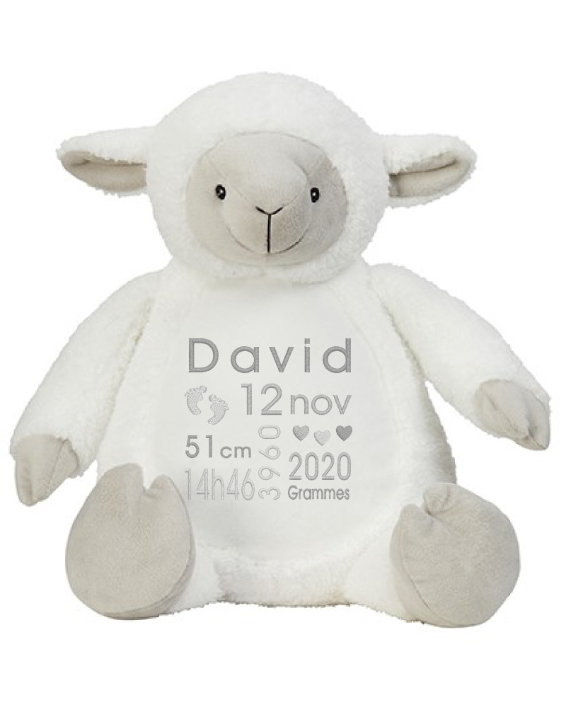 Peluche personnalisable Mouton