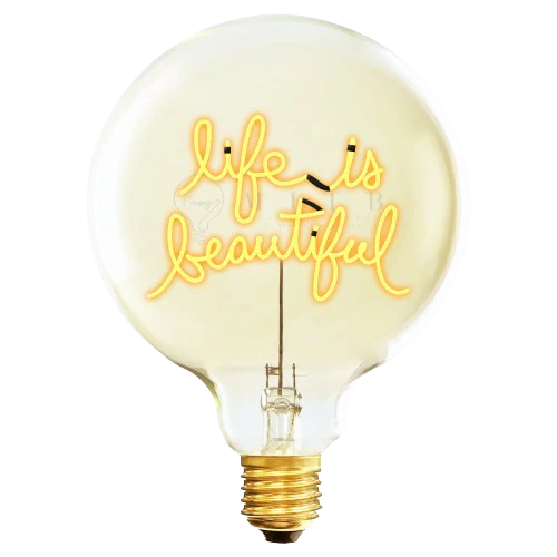 Ampoule Elio - Life Is Beautiful (ambrée)