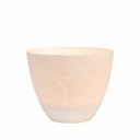 Photophore en Porcelaine - Étoiles