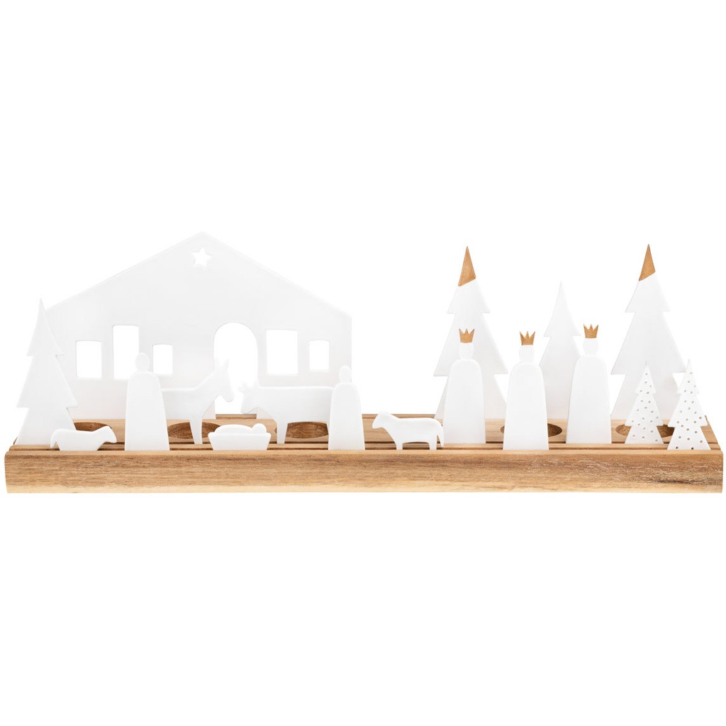 Bougeoir - Crèche en Porcelaine