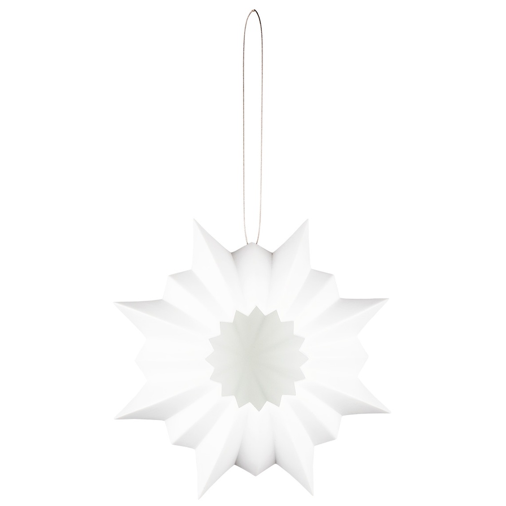 Vase Photophore en Porcelaine -  Flocon