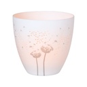 Photophore en Porcelaine - Pissenlit 
