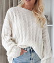 BYPIAS - Pull Nathalie (white) à 40%
