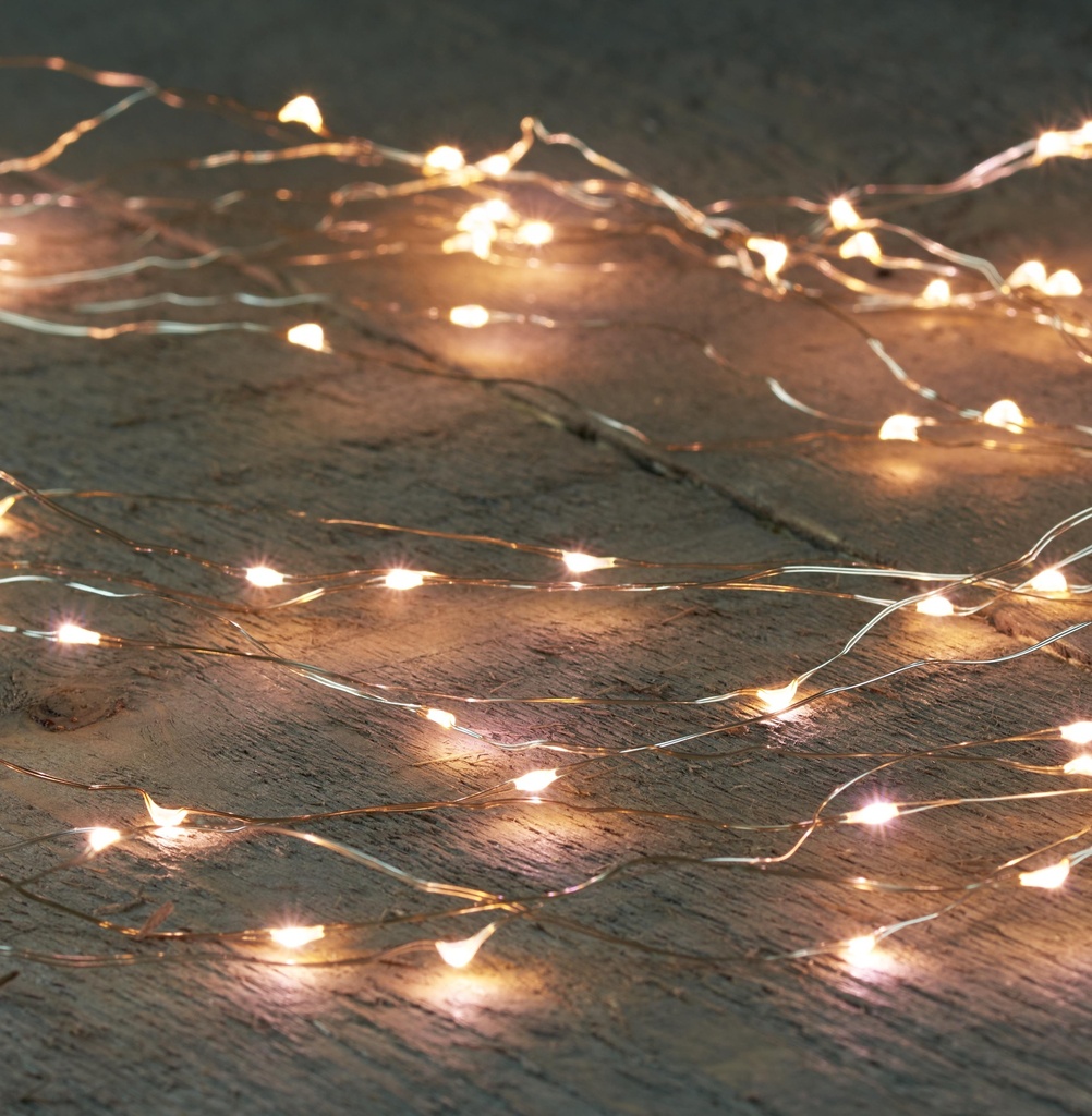 Guirlande 64 LED - Cascade (piles)