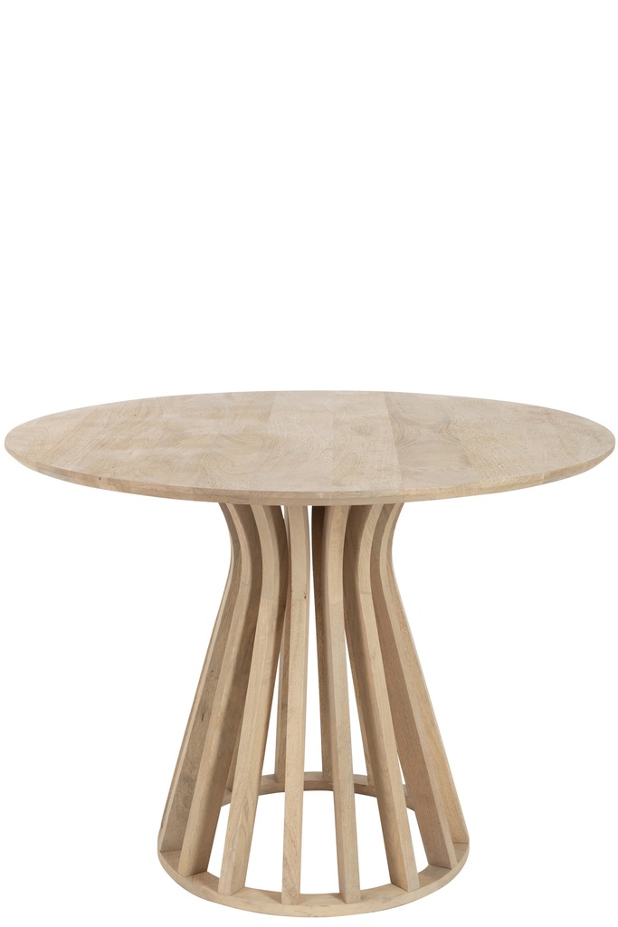 Table Ronde en Bois de Manguier