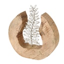 Décoration à Poser - Feuille sur Socle Bois