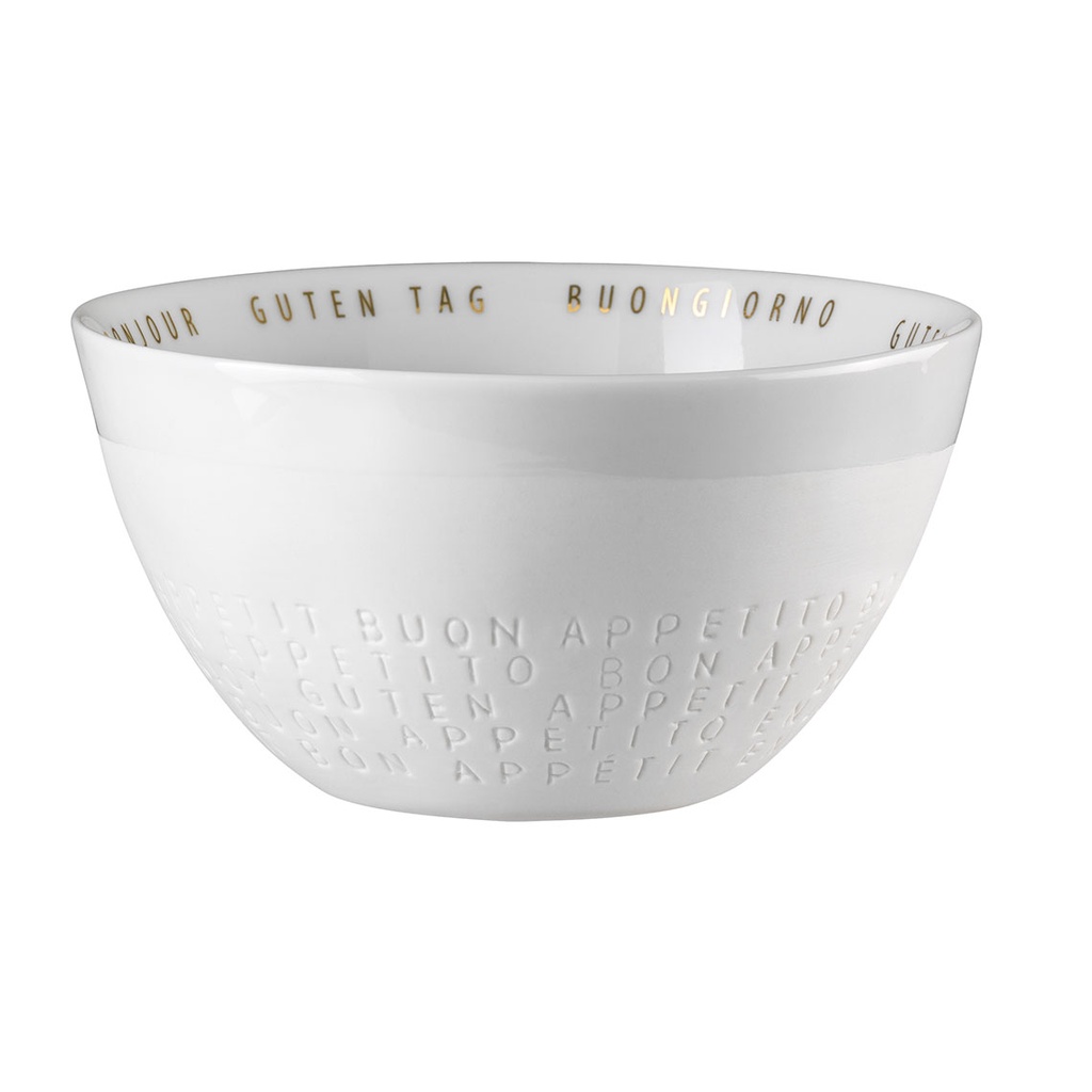 Pomax Bol PORCELINO WHITE - porcelaine - L 17XW 16XH 4cm