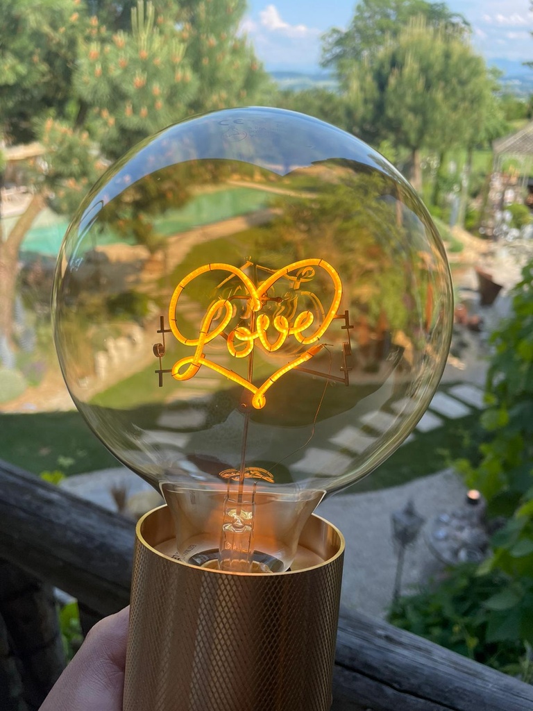 Ampoule Elio - Love (ambrée)