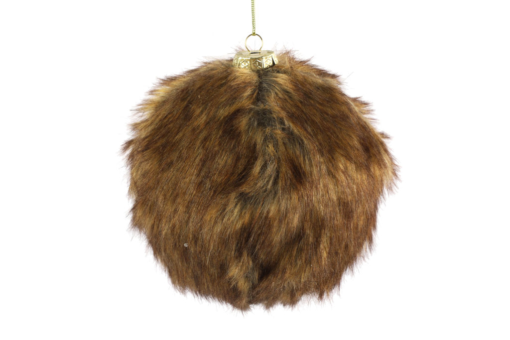 Boule de Noël - Fourrure Brune