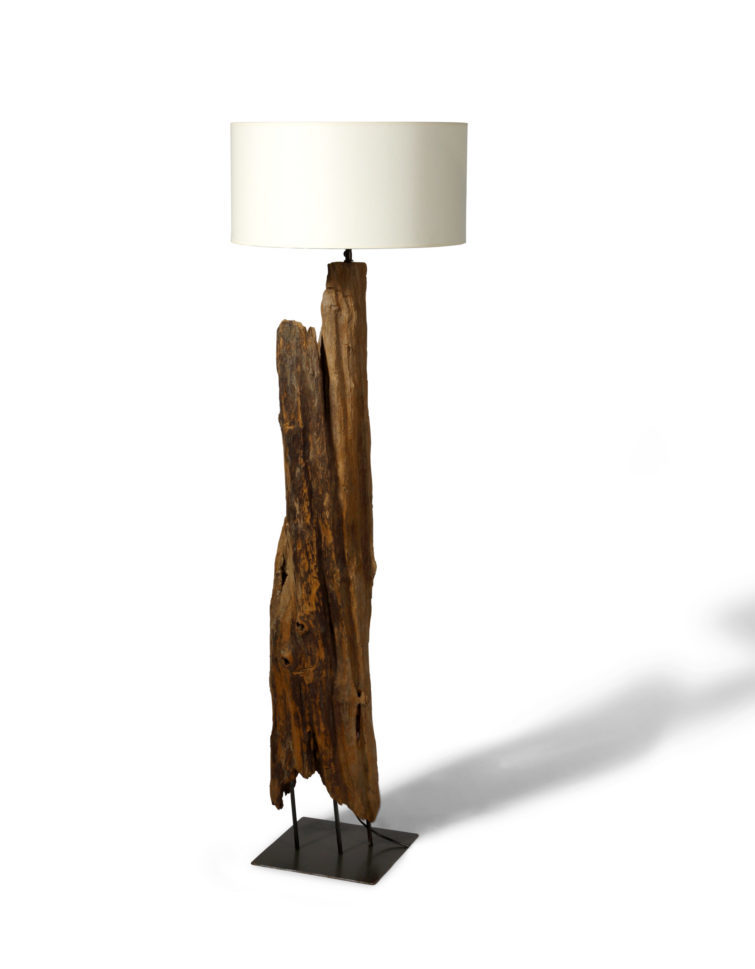 Pied de Lampe en teck « Fikiri »