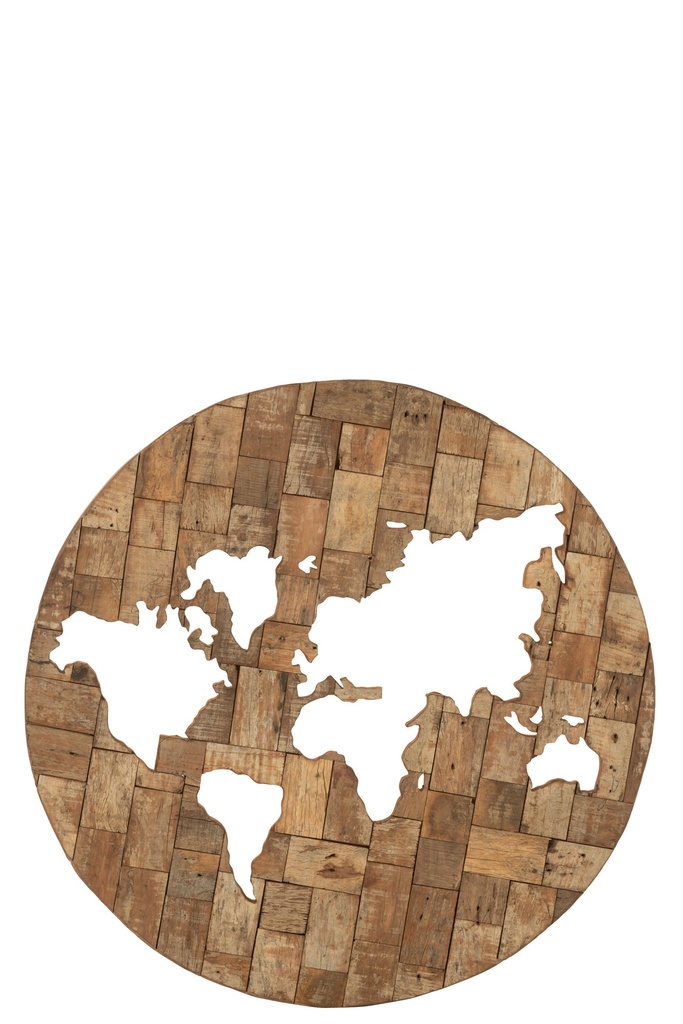 Map Monde - Bois