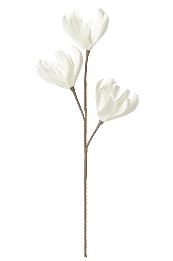 Fleur Synthétique - Blanc (3 têtes)