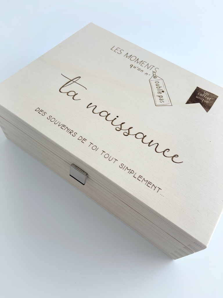 Coffret en Bois - Naissance