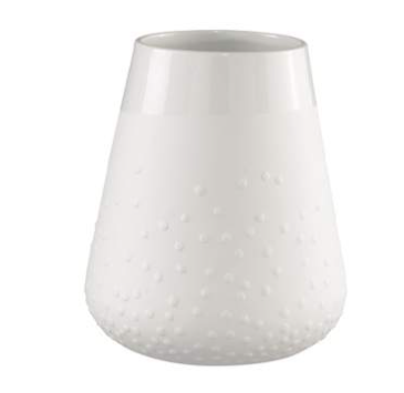 Vase en Porcelaine Blanc - Points