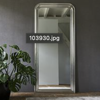 Miroir en Aluminium - 220x100