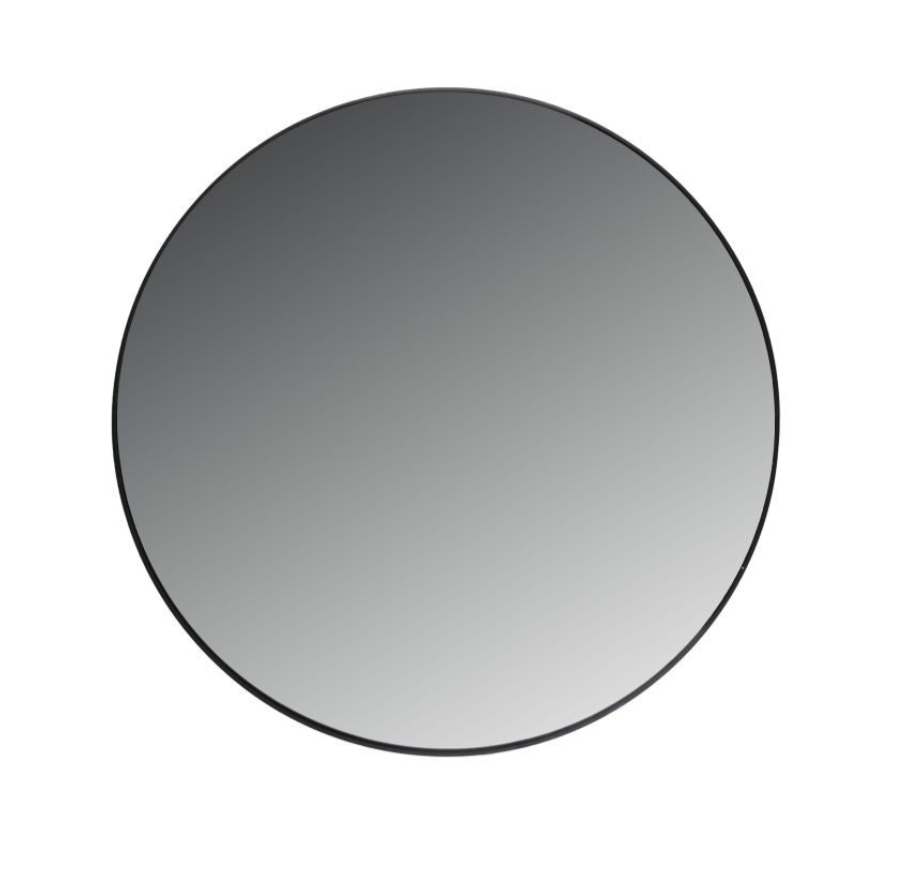 Miroir Rond Noir - 80cm
