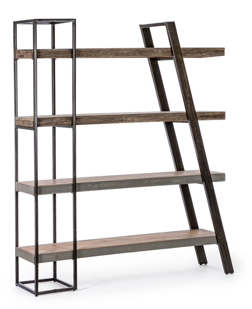 Bibliothèque en Bois & Métal