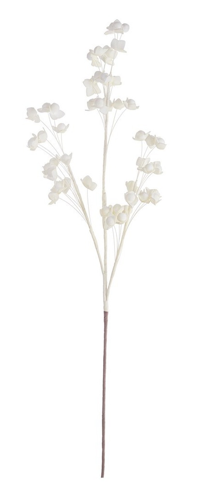 Fleurs synthétique blanches sur branche