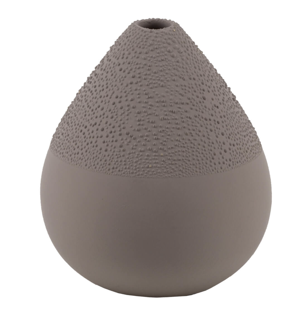 Vase en Porcelaine - Perles (gris)