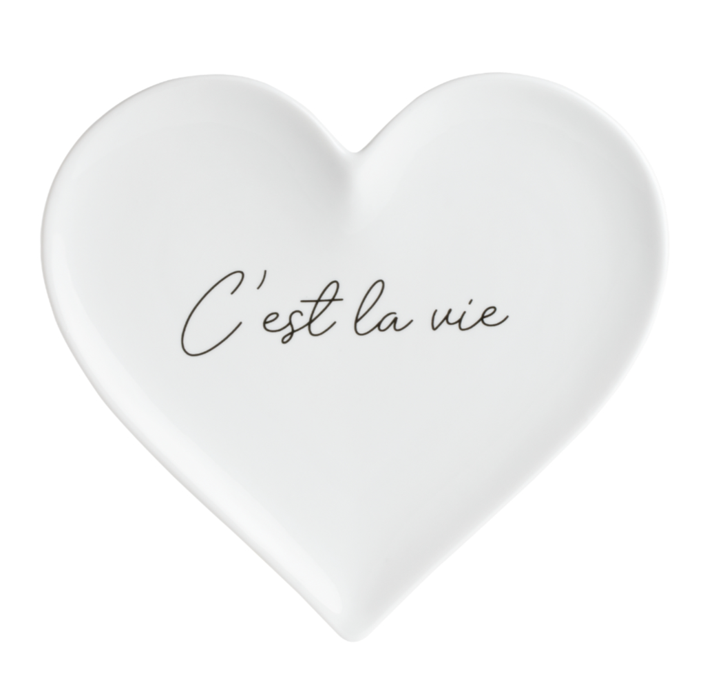 Assiette Coeur - C'est la vie