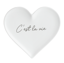 Assiette Coeur - C'est la vie