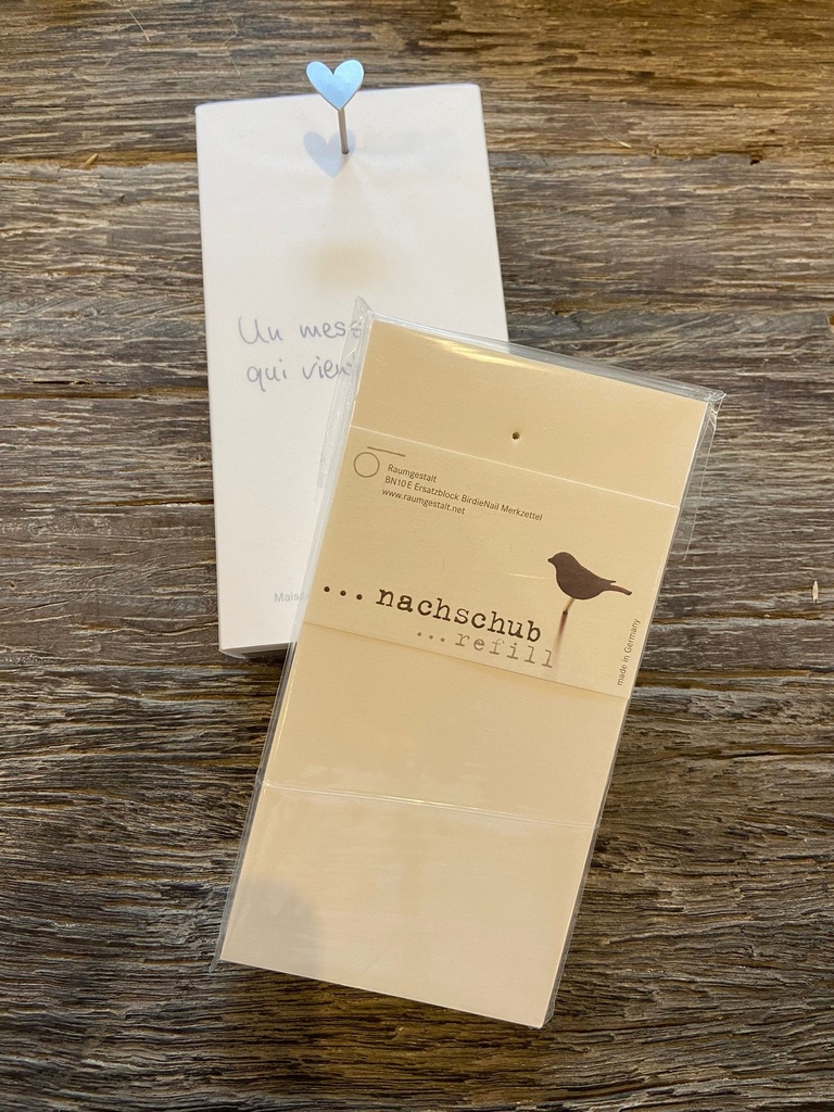 Recharge Bloc-Note - Un message qui vient du Coeur)