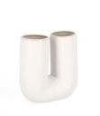 Vase double blanc