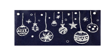 Autocollant Noël - Boules de Noël