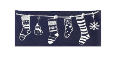 Autocollant Noël - Chaussettes