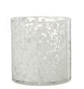 Photophore en Verre - Points Blanc