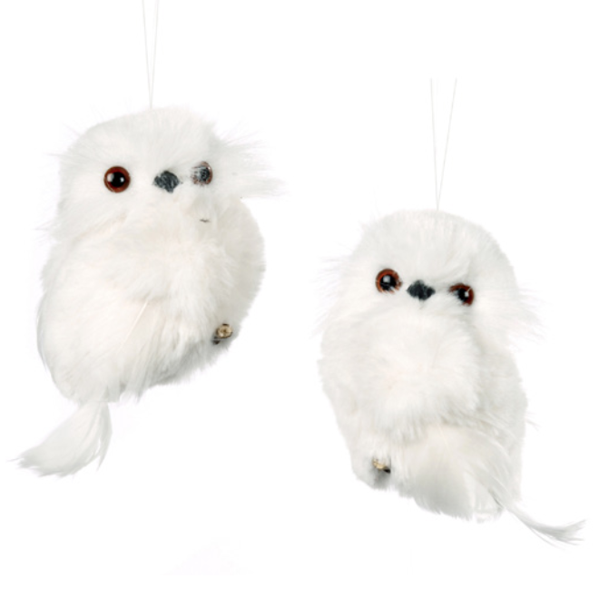 Chouette des Neiges - À Suspendre (pièce)