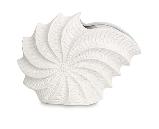Vase Blanc - Nautilus